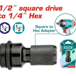 Đầu chuyển đổi vuông 1/2" sang lục giác 1/4 Total TAC60501