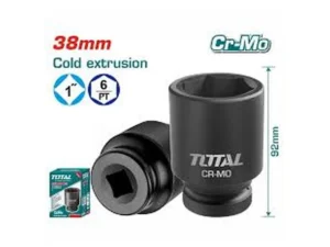 Đầu Tuýp đen 38mm Lục Giác Vuông 1 Inch Total THHISD0138L