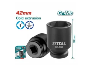 Đầu Tuýp đen Lục Giác Vuông 1 Inch 42mm Total THHISD0142L