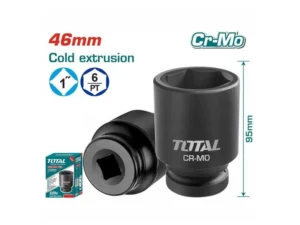 Đầu Tuýp đen Lục Giác Vuông 1 Inch 46mm Total THHISD0146L