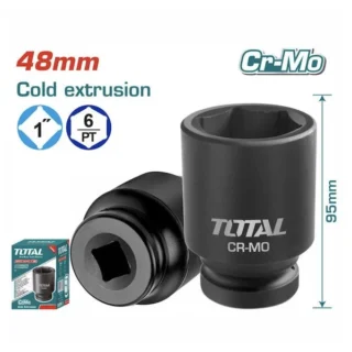 Đầu Tuýp đen Lục Giác Vuông 1 Inch 48mm Total THHISD0148L