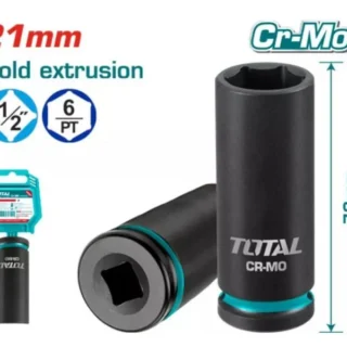 Đầu tuýp tác động sâu 1/2 inch 21mm TOTAL THDIS12212L