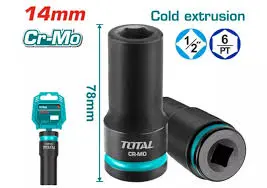 Đầu tuýp tác động sâu 1/2 inch 14mm Total THDIS12142L