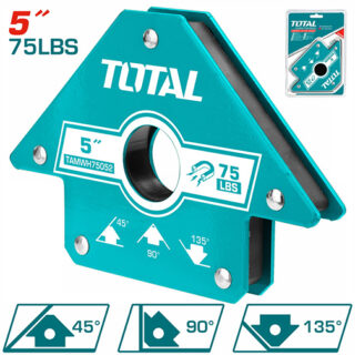 Ke góc nam châm hàn 3 góc 5 inch Total TAMWH75052
