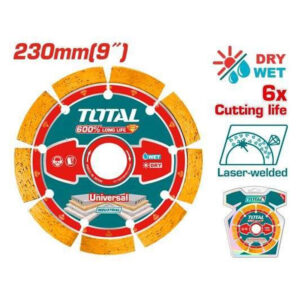 Lưỡi cắt gạch hàn Laser Total TAC2172301 (230mm x 22.2mm)
