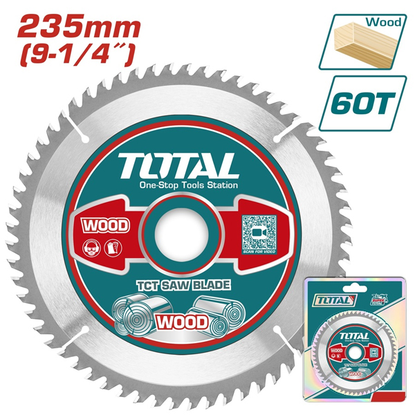 luoi-cua-go-tct-235mm-60t-total-tac231623-1749608520 Lưỡi cưa gỗ TCT 235mm - 60T Total TAC231623