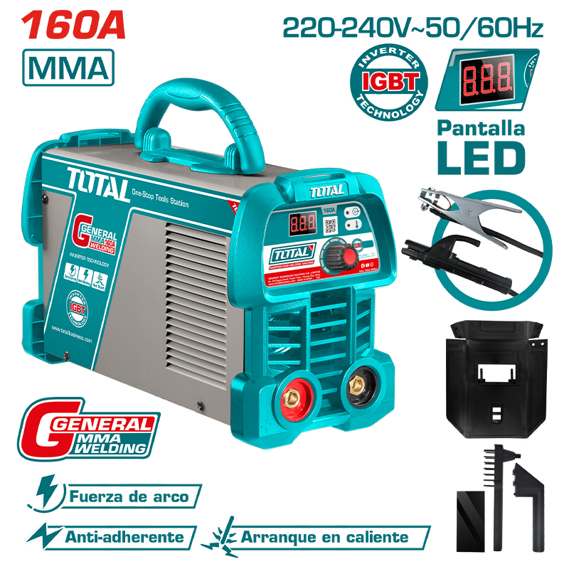 may-han-dien-tu-inverter-mma-160a-78v-total-tw216059-1749443145 Máy hàn điện tử Inverter MMA 160A/78V Total TW216059