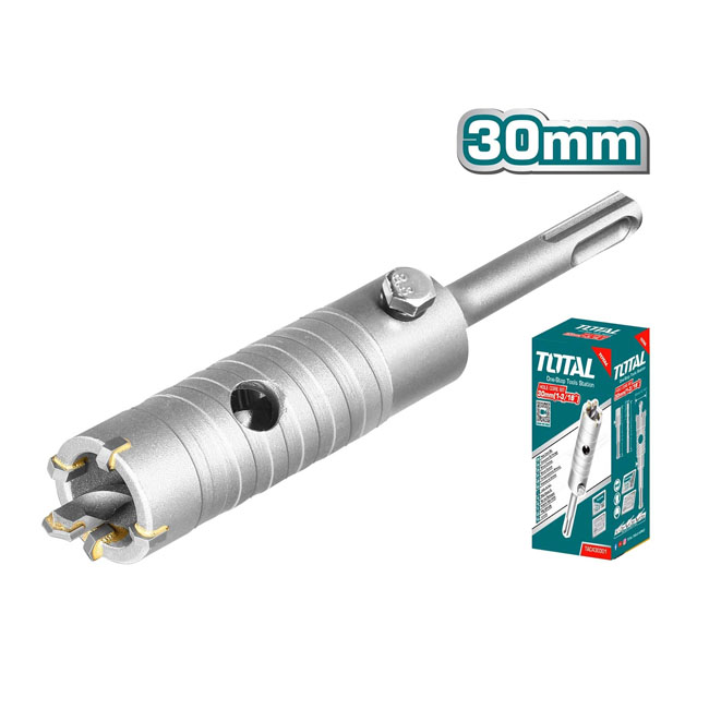 mui-khoan-rut-loi-tuong-be-tong-total-tac430301-30mm-1719281223 Mũi khoan rút lõi tường bê tông Total TAC430301 30mm