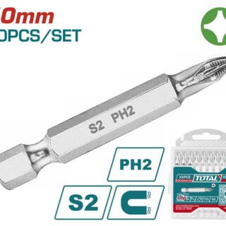 PH2x50mm Bộ mũi vít bake 10 chi tiết Total TAC16PH223