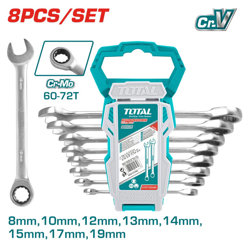 sg-11134201-7ra1d-m4ywhlz7osbc07 Bộ cờ lê vòng miệng 8 chi tiết Total THT102RK086 8-19mm