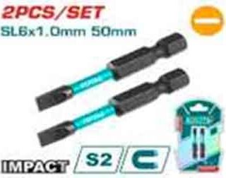 SL6x50mm Bộ mũi vít dẹp 2 chi tiết Total TACIM71SL650