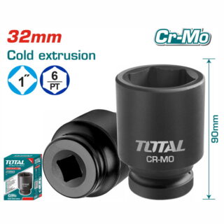 Đầu Tuýp đen Lục Giác Vuông 1 Inch 32mm Total THHISD0132L