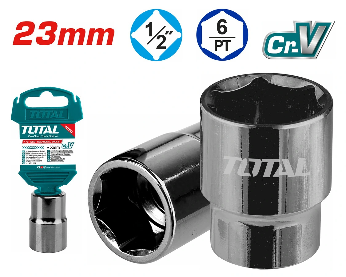 thtst12231 23mm Đầu Tuýp 6 Góc 1/2 inch Total THTST12231