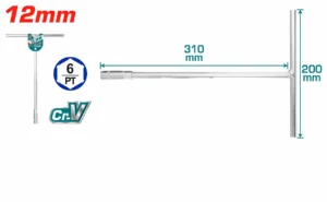 Thanh Vặn Tay Cầm T 12mm Total THTSW1206