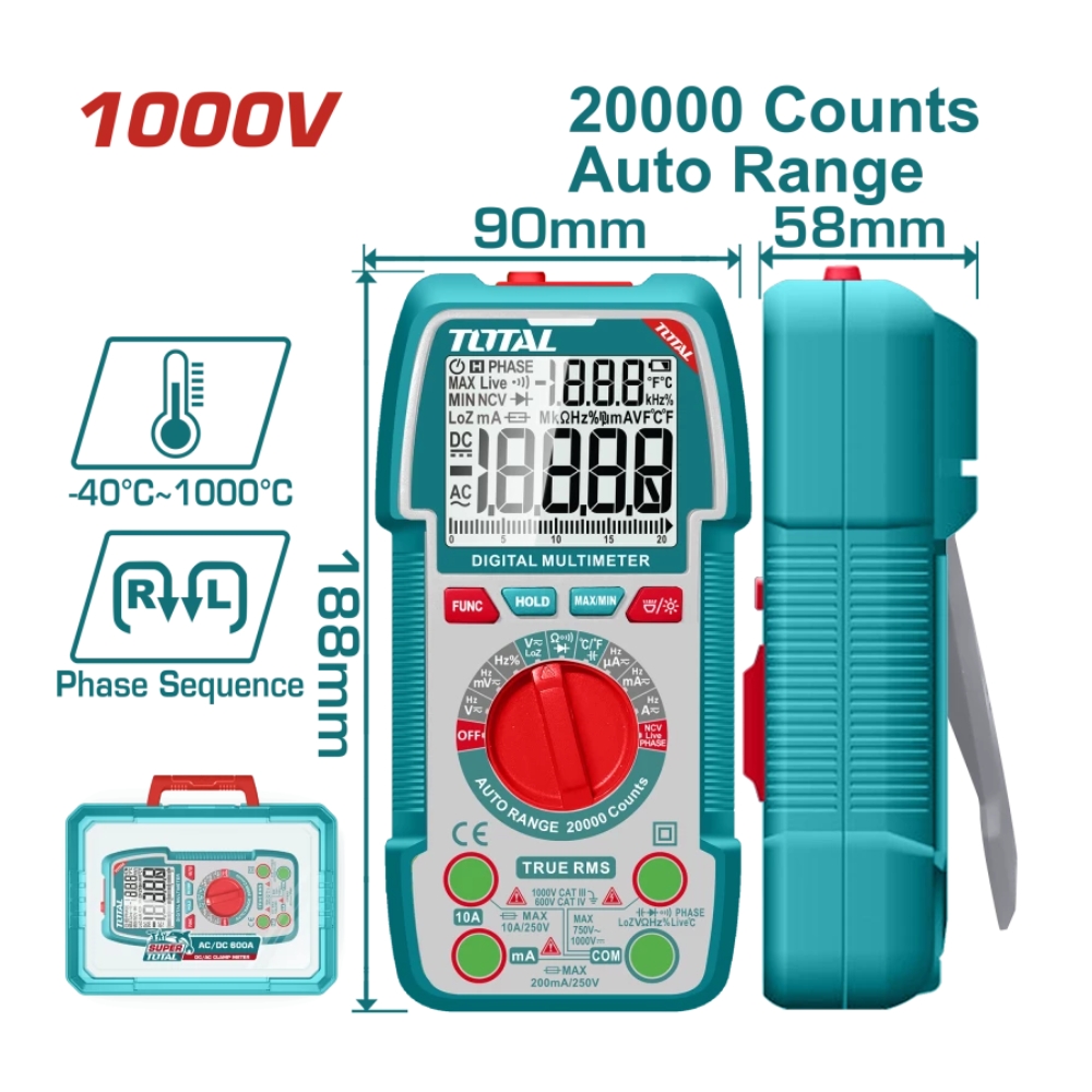 tmt5410003 Đồng hồ vạn năng kỹ thuật số Total TMT5410003