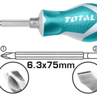 Tuốc nơ vít 2 đầu dẹp và bake Total THT250216