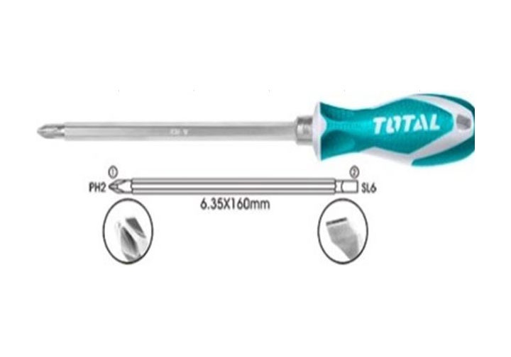 tuoc-no-vit-2-dau-total-tht250206 Tuốc nơ vít 2 đầu Total THT250206