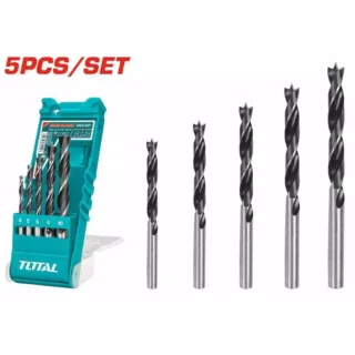 Bộ 5 mũi khoan gỗ 4mm,5mm,6mm,8mm,10mm Total TACSD7056