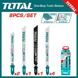 Bộ 8 lưỡi cưa lọng nhôm, gỗ và kim loại Total TACSD7386